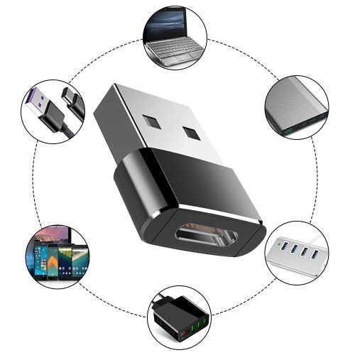 USB Type C OTG Adapter USB USB-C Male To Micro USB Type-c Female Converter For Macbook For Samsung Xiaomi iPhone 12 11 Connector Red