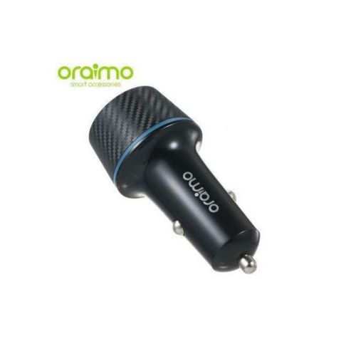 Oraimo USB Original Quality 2 in1 Car Charger-Black