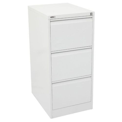 Office Filling Cabinet 3 Drawers- Off White