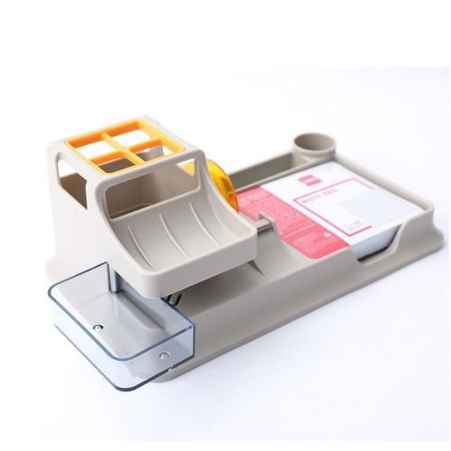 Deli Genuine Office Desk Organiser 9110 -Grey Assorted