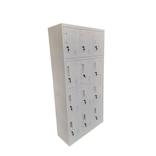 Storage cabinet/ Office Locker 12 Lockers-Metallic