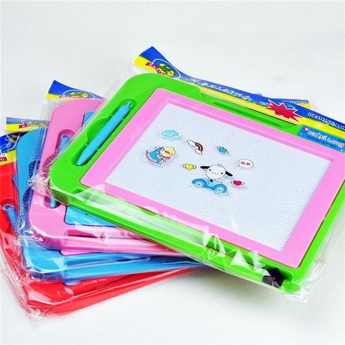 Kids Magnetic Plastic Writing Board, Kids Educational Toys_ Multicolour