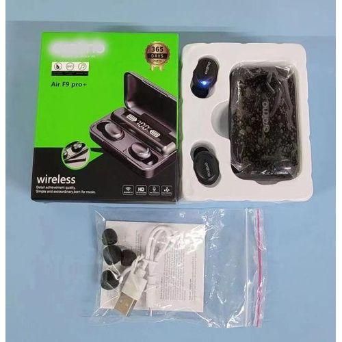 Oraimo  Air F9 Pro + Pure Bass Bluetooth Earbuds With Power Bank - Black