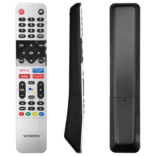 Skyworth Remote Control Replacement For  Android Smart TVs -Silver
