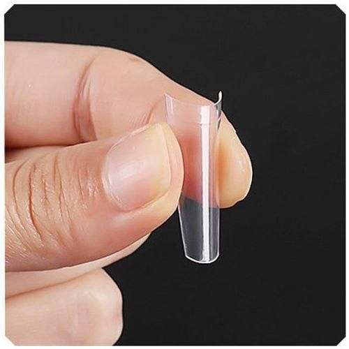 500Pcs C Curve False Nails Half Press On Nail Tips Home DIY 10 Clear