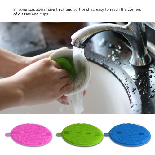 Multi-purpose Safe Silicone Brush Cleaning Mat Pads