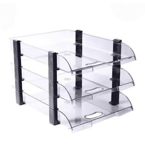 Executive Document Tray 3 Layer + 1 Free Black Maker - Black