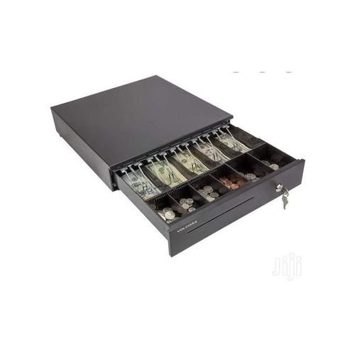 Money Box Supermarket Cash Register Cash Box Drawer Type Cash Box Cash Box Storing Money/ Automatic Cash Drawer- Black.