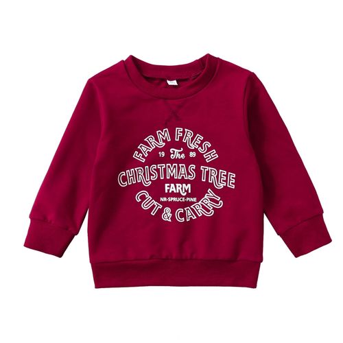 Girls Long Sleeve Sweatshirts Comfortable and Breathable Suitable for Baby Children Toddler,Wine Red,90cm NO5116