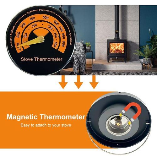 Wood Stove Thermometer Magnetic Oven Stove Temperature