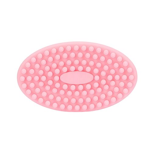 Portable Silicone Bath Brush Multifunctional Reusable Soft Shower Massage Brush for Children Adults New,Pink NO5235