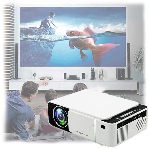 Borrego 1024*600 HD LED Projector With In-Built YouTube APP Wifi, SmartPhones, Pc - White