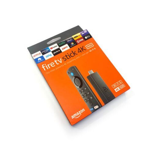 Amazon Fire TV Stick 4K Max streaming device, Wi-Fi 6, Alexa Voice Remote (includes TV controls) - Black