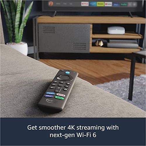 Amazon Fire TV Stick 4K Max streaming device, Wi-Fi 6, Alexa Voice Remote (includes TV controls) - Black