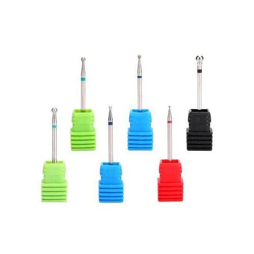 6Pcs Acrylic Gels Polishing Buffing Files Head Electric Nail   Set