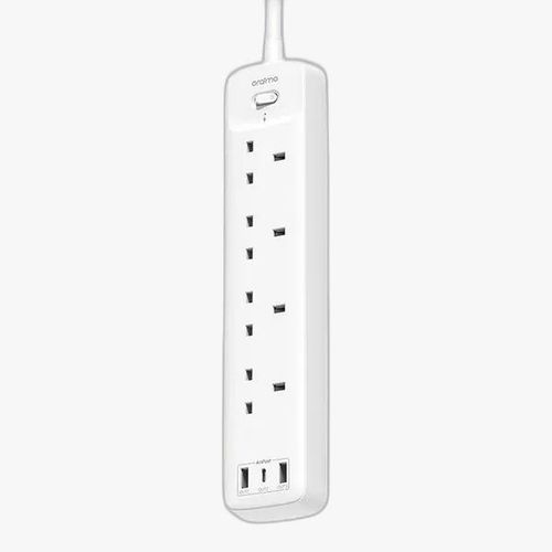 Oraimo Power Hub C 2M 4-AC 3-USB Power Strip Socket Ows U351 &ndash; White (1 YR WRNTY)