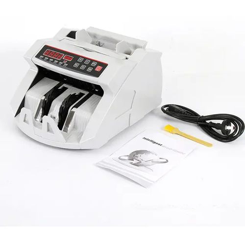 Electronic Money Counting Machine / Bill Counter with UV Fake Note Detector - White