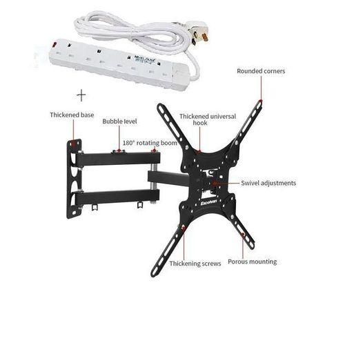 Other Home Design 14" - 55" Swivel Wall Mount TV Bracket +Free 4way