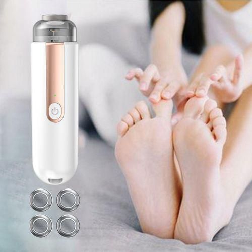 Electric Feet Callus Remover Powerful Exfoliation 4 Spare Heads