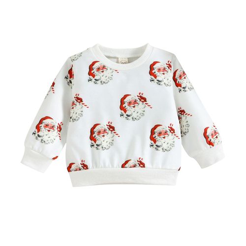 Girls Long Sleeve Sweatshirts Comfortable and Breathable Suitable for Baby Children Toddler,White,100cm NO5111