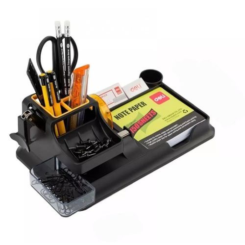 Deli Genuine Office Desk Organiser 9110 -Black