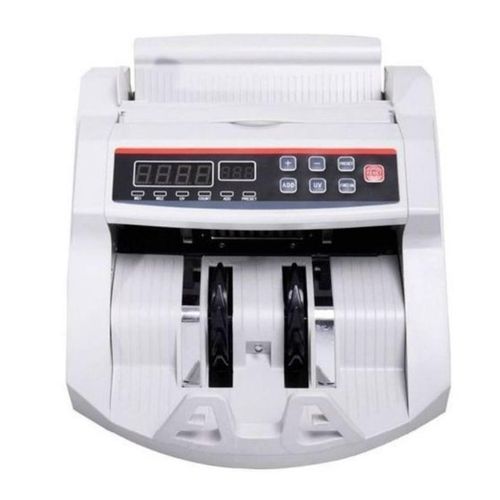 New 2023 Money Cash Counting Bill Counter Bank Counterfeit Detector UV & Mg Machine-Black/White