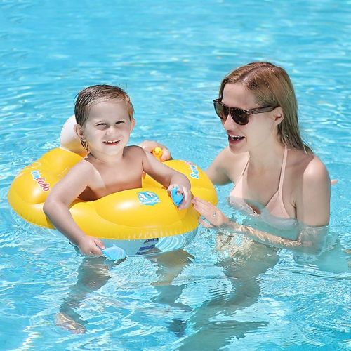 Swimbobo Cute Baby Pool Float Inflatable Baby Swim Float - yellow Ny