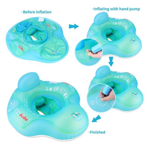 Swimbobo Cute Baby Pool Float Inflatable Baby Swim Float - yellow Ny