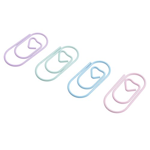 120pcs Paper Clips Heart Paper Clips Small And Cute Love