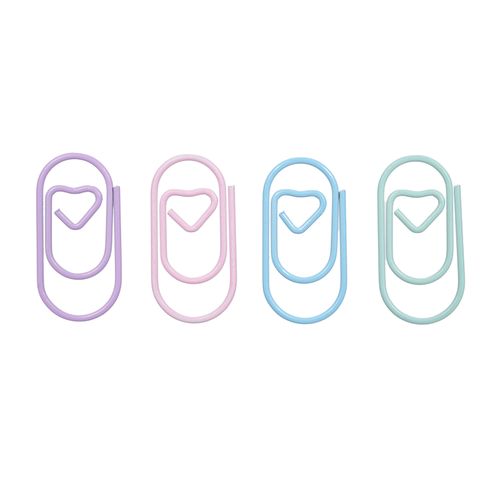 120pcs Paper Clips Heart Paper Clips Small And Cute Love
