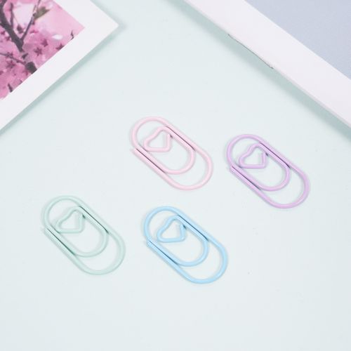 120pcs Paper Clips Heart Paper Clips Small And Cute Love