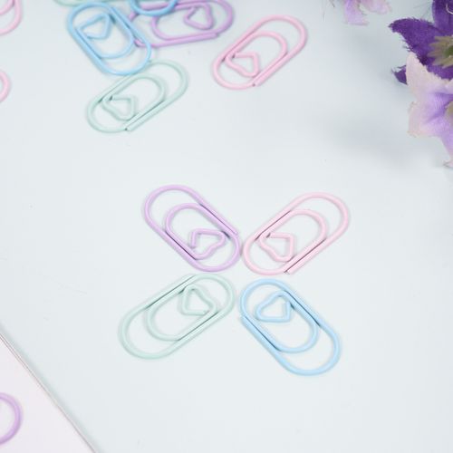 120pcs Paper Clips Heart Paper Clips Small And Cute Love