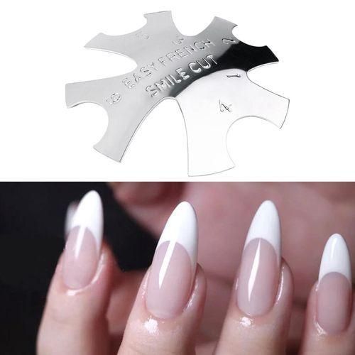 2X 8 Sizes VLine Edge Trimmer Nail  Easy French Smile Line With