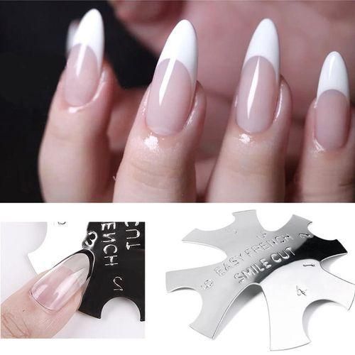 2X 8 Sizes VLine Edge Trimmer Nail  Easy French Smile Line With