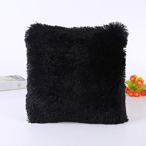 Sofa Waist Pillow Cushion Case For Home Decor -Black,skyblue