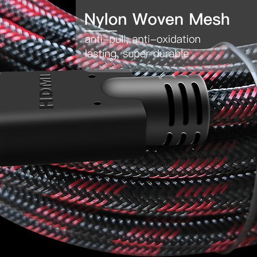 HDMI Cable - HD - High Speed ​​/ Ethernet - V1.4 4K 3D - 20M - Red / Black