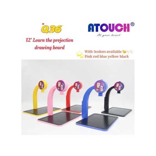 Atouch Q36 LCD Writing Pads for Kids 12 Inch Colorful Toddler Doodle Drawing Tablet Reusable Electronic Drawing Pads Educational and Learning Toy for 3-8 Years Old Boy and Girls- Multicolor