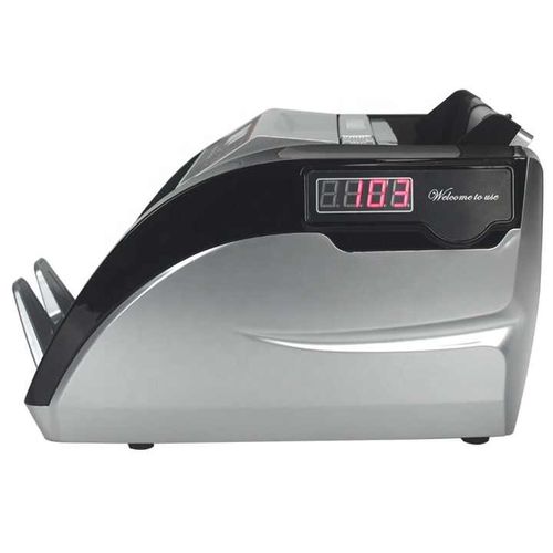 5800C Money Counter With Rechargeable Lithium Battery UV/MG/IR Counterfeit Bill Detection Plus External Displays- Black