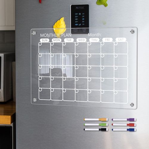 Magnetic To-do Board Magnetic Calendar Whiteboard Set Acrylic 6