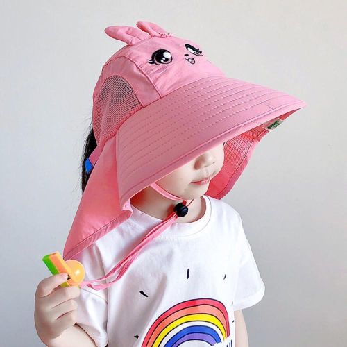 Outdoor Kids Sun Hat Breathable Sun Protection Hat With Neck Flap Sunhat Kids Fishing Safari Hat NO5245