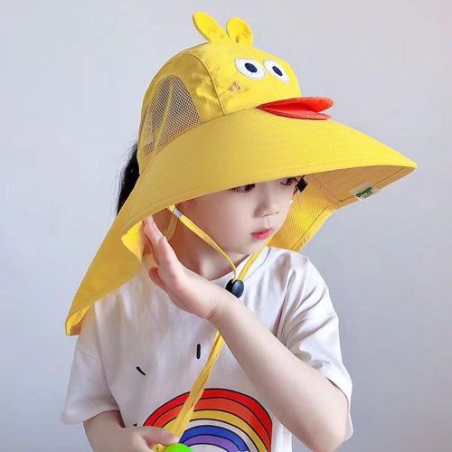 Outdoor Kids Sun Hat Breathable Sun Protection Hat With Neck Flap Sunhat Kids Fishing Safari Hat NO5245