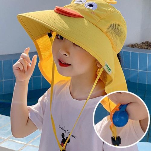 Outdoor Kids Sun Hat Breathable Sun Protection Hat With Neck Flap Sunhat Kids Fishing Safari Hat NO5245