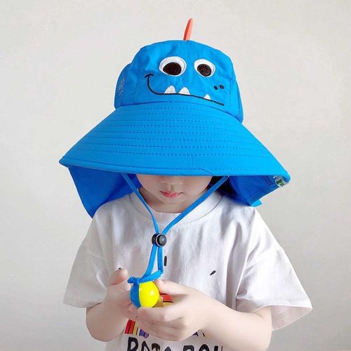 Outdoor Kids Sun Hat Breathable Sun Protection Hat With Neck Flap Sunhat Kids Fishing Safari Hat NO5245