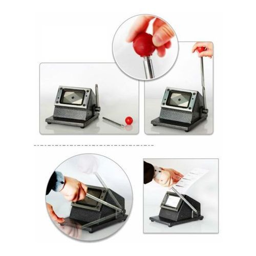 Table Card Cutter Machine - PVC - Black