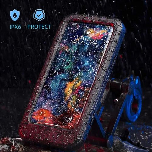 Bike Phone Mount Waterproof Cell Phone Holder 360 Rotation Motorcycle Phone Case Universal Bicycle Handlebar Phone Mount