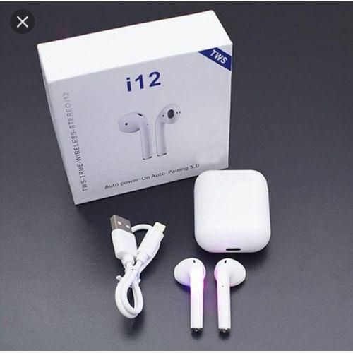 Other I12Pro Pure Sound Wireless Music Pro Ear Pods- White
