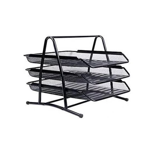 Hard Acrylic Desktop Trays Orgarnisers For Storing Papers And Stationary-Multicolour