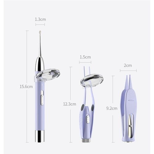 Oem chargeable ear & nose clean toolkit with light and zoom