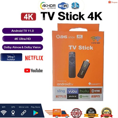 Q96 TV Stick- Smart TV Box Android 4K with Bluetooth
