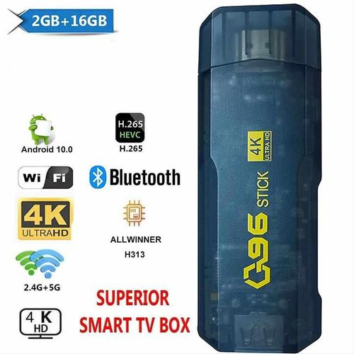 Q96 TV Stick- Smart TV Box Android 4K with Bluetooth